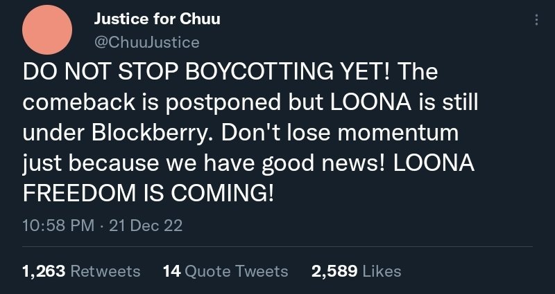 [LoonatheTrend Notice] on the postponement of the Loona comeback. #LoonatheTrend #loonaboycott #loona 🌙