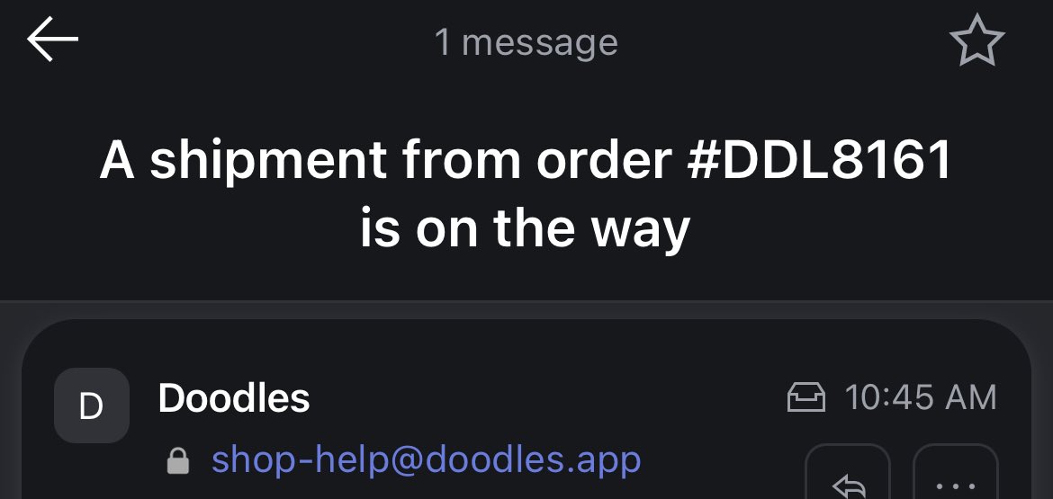 LOL! Ordered in June. The definition of better late than never.