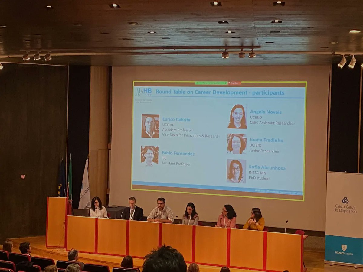 Biomeng_lab's tweet photo. Prof. Cecília Roque was the moderator of the "Round Table on Career Development".
#i4HB website ➡️ https://t.co/GhGa56qCfb

@UCIBIO_Research @FCTNOVA https://t.co/wKpxq0mlss
