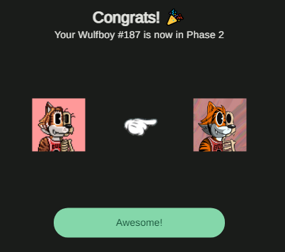 Every Wulf purchased between 12/22 and 12/23 will receive 1x raffle ticket to get their Wulf phased early, AND 500 $WULF to spend in the shop. 🎅

There will a total of 5 winners for phasing, but EVERY Wulf purchase comes with 500 $WULF. 💰

Meet you on the other side.🌌

#WBSC