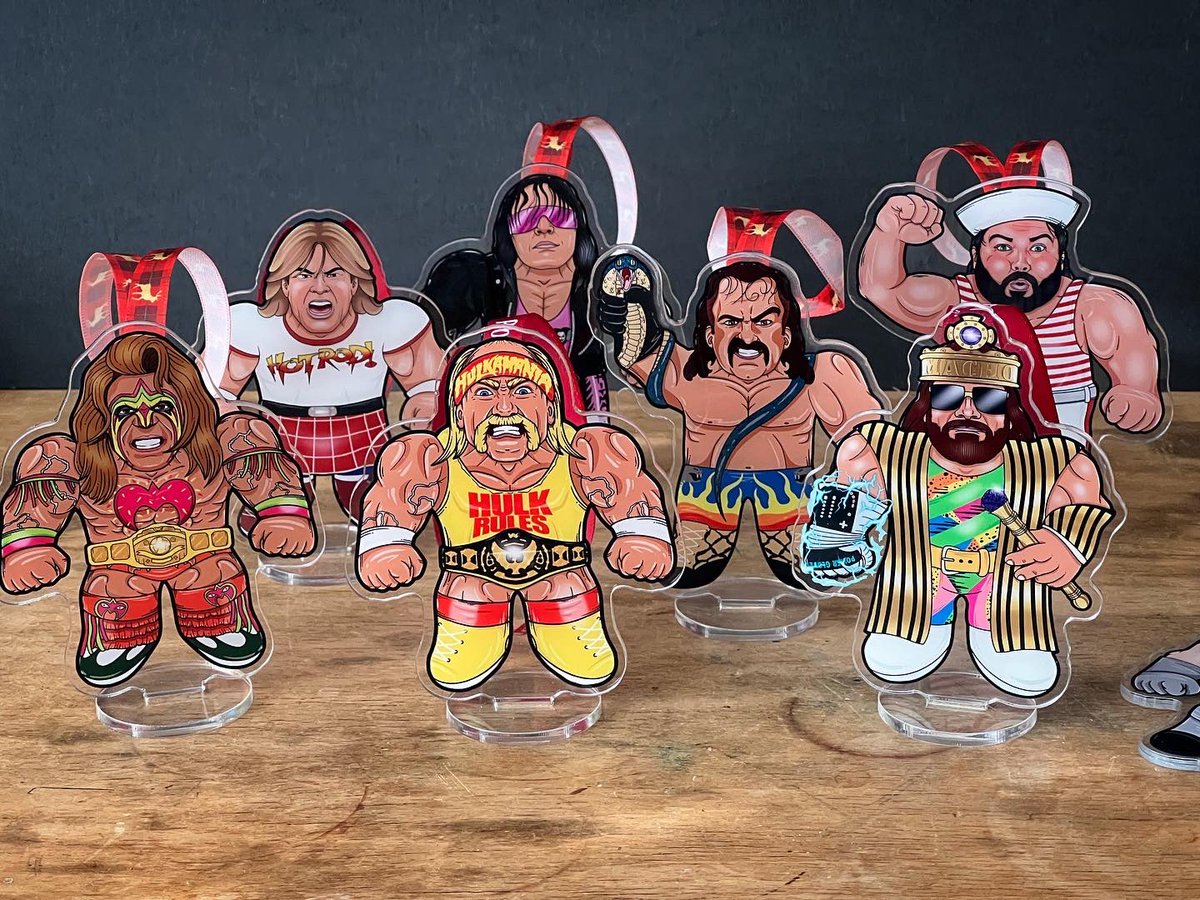 stefeskander's tweet image. Thank you @EyecandyTattooo for the amazing mini-wrestlers! They will look wonderful on my tree and shelf!