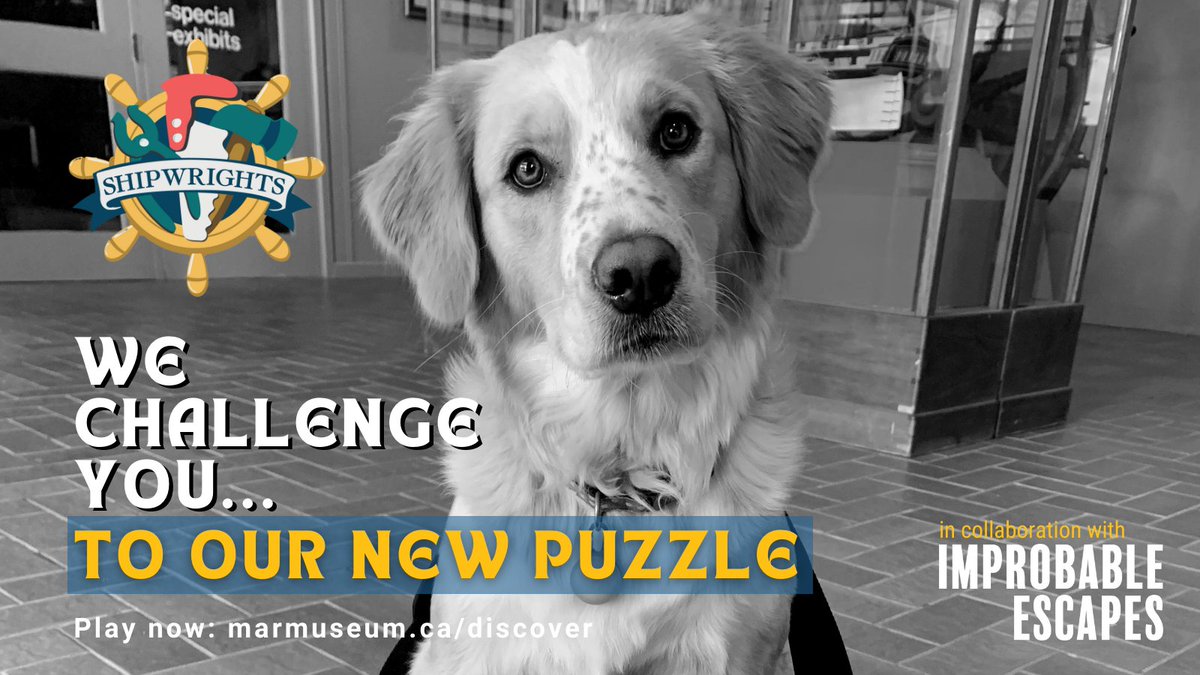 Looking for a friends &amp; family outing?! Challenge them to our #Shipwrights game by <a href="/IEKingston/">Improbable Escapes</a>. 
This game is open by appointment Dec 28th-31st from 10-4. #Shipwrights is perfect for groups of 2-6 people &amp; is rated easy-medium. Book now: marmuseum.ca/discover

<a href="/VisitKingstonCA/">Visit Kingston</a>