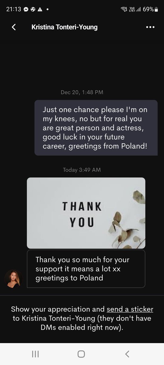 I thought I wrote to myself for 13PLN but guess what XD she replied 
#SaveWarriorNun <a href="/TonteriYoung/">Kristina Tonteri-Young</a> 😮😮