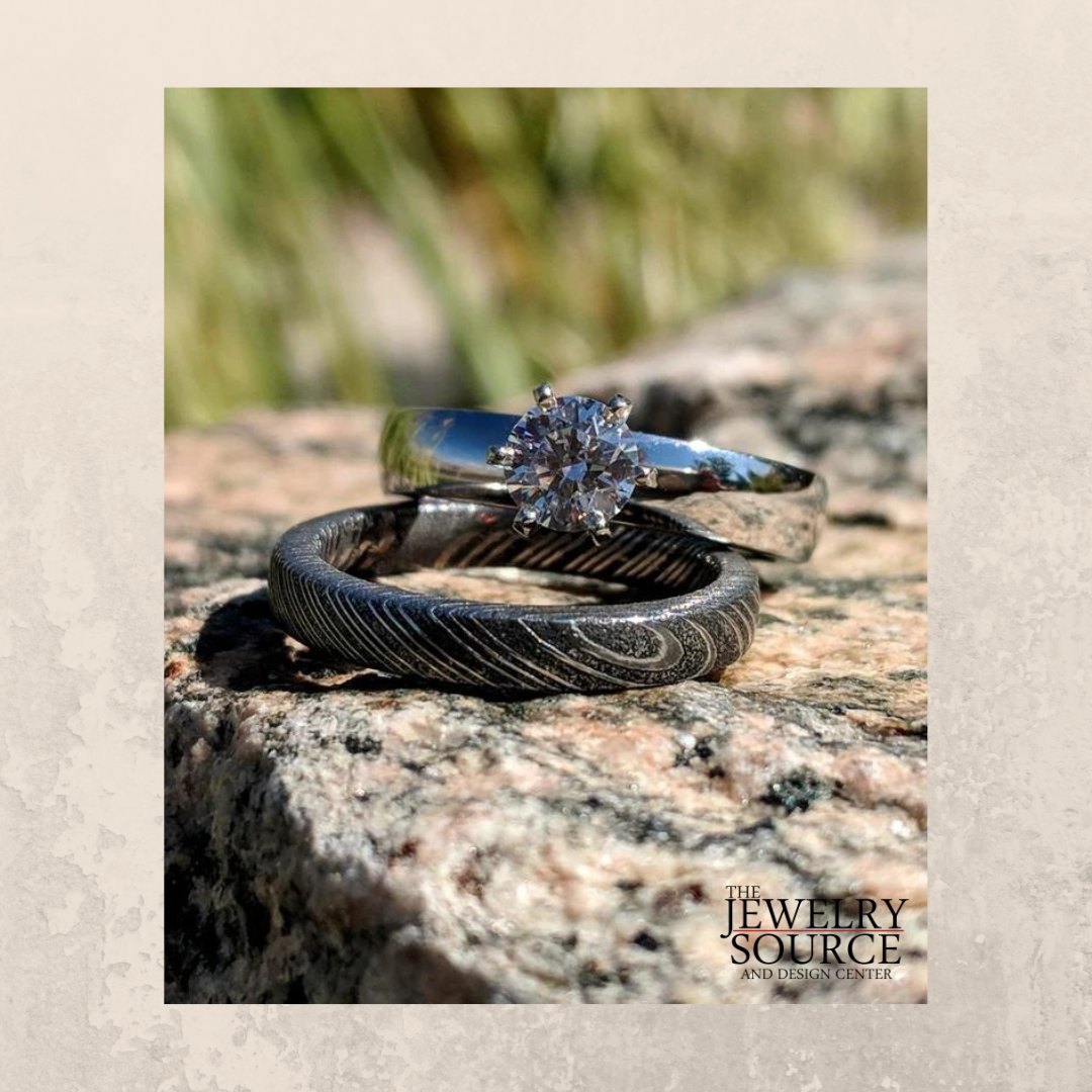 His and Hers Damascus Ring Set - 
The perfect symbol of your eternal love. 

Click here to shop our Damascus collection l8r.it/0jUT 

#damascusrings #ringcollection#stylishrings #ringsforher #ringsforhim #ringspiration #ringsoftheday #weddingrings #weddingBands