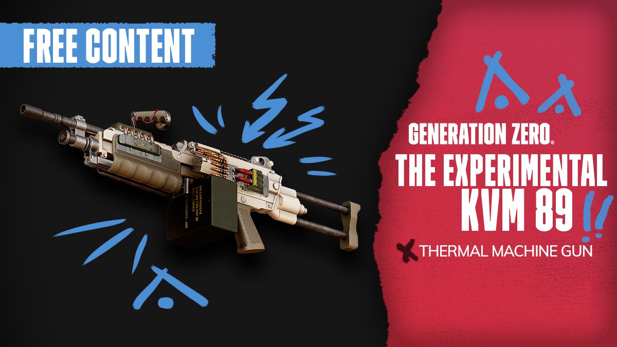 Generation Zero on Twitter: "[DANGEROUS EXPERIMENTS] Exp. KVM89 Strapped with an experimentally modded barrel, the in it will react to how you're using it! The higher the temperature, the higher the