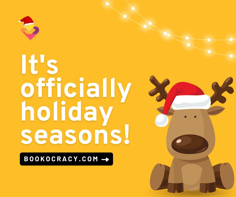 bookocracy's tweet photo. Christmas is just around the corner! 🎅🎄🥳

Sign up at https://t.co/5mAJlLUYib and check our offers for this holiday season!
#BookOcracy #WritingCommnunity #Writing #holidayseason #authors #writers #writerslife https://t.co/bfFGLEUpP9