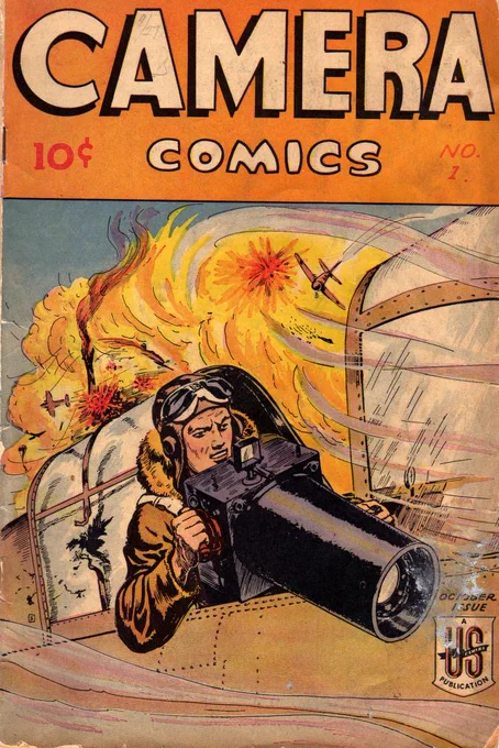 Camera Comics 1944-1946
さすがカメラがでかい。
そしていろんな意味で武器になる。
時代的にドイツや日本がわるもん。 