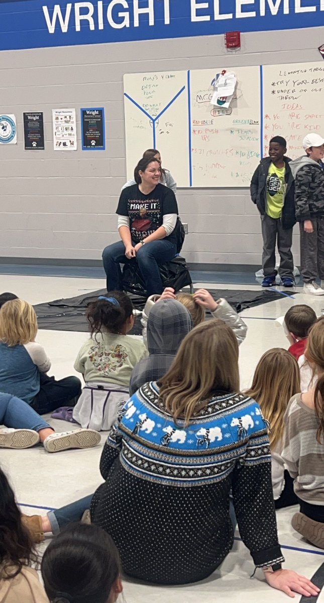 wrightdmps's tweet photo. Annual pie-in-the-face assembly! Meeting our need for fun in up and positive ways while raising a little money for a good cause. https://t.co/YMH5XYNWiR