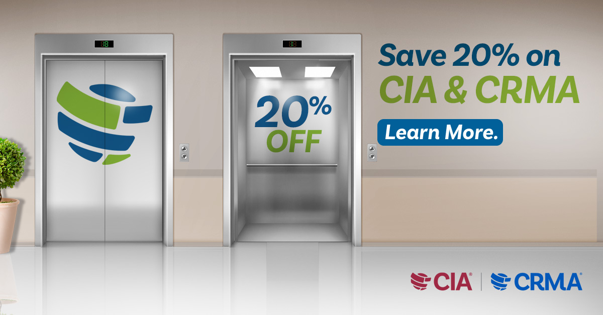 learncia's tweet photo. Are you planning to become a #CertifiedInternalAuditor? Accelerate your success for less until Dec. 31. Save 20% on new CIA applications and #CIAexam prep with #TheIIA’s #CIALearningSystem! Get details at https://t.co/mGjnKWL8Fg #CIAExamPrep #InternalAudit #AuditLife #Auditing https://t.co/KN0lGKD1ah