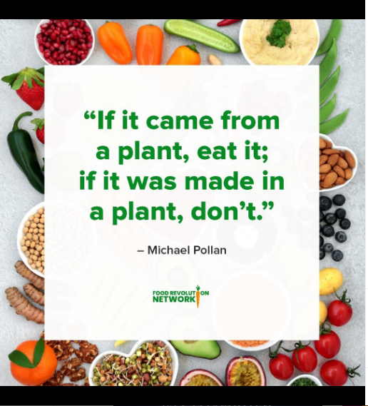 Thursday Thoughts
#foodrevolutionnetwork #vegan #plantbased #JohnRobbins #OceanRobbins #MichaelPollan #veggies #proteins #fruit #seeds #nuts #beansNlegumes