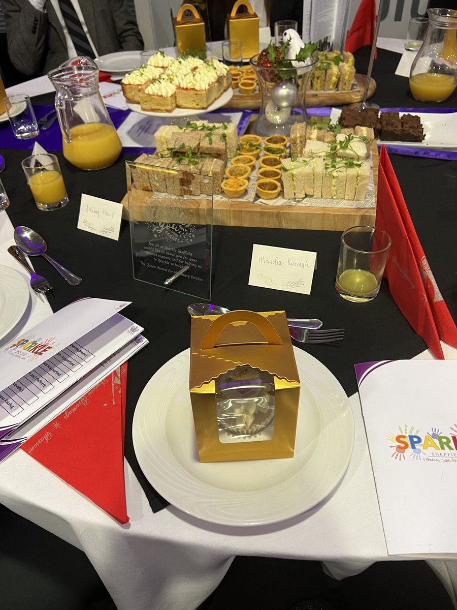 Masoba_k's tweet photo. We went to represent #SYCF. What a beautiful way to end a working year! Congratulations to #Sparkle Sheffield for the special Award from the late #Queen Elizabeth II. We’re honoured and very pleased to be awarded by you too. https://t.co/tvUWluKOY5