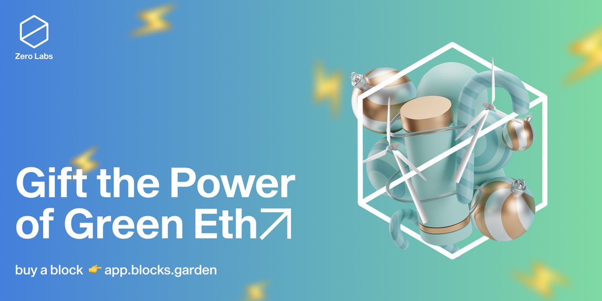 zerolabsx's tweet photo. 1/ Are you looking for a last minute⌛️, 
easy, cool🤩 and planet positive  🌍💚
Christmas gift? 🎅🎁

Gift your loved ones a
 🟩🟩🟩 Green Block 🟩🟩🟩 
on https://t.co/6MIcxnku2p

We've done it for someone special in the #Ethereum community... 
read on to see the surprise 👀 👇 https://t.co/mrKOGwli9T