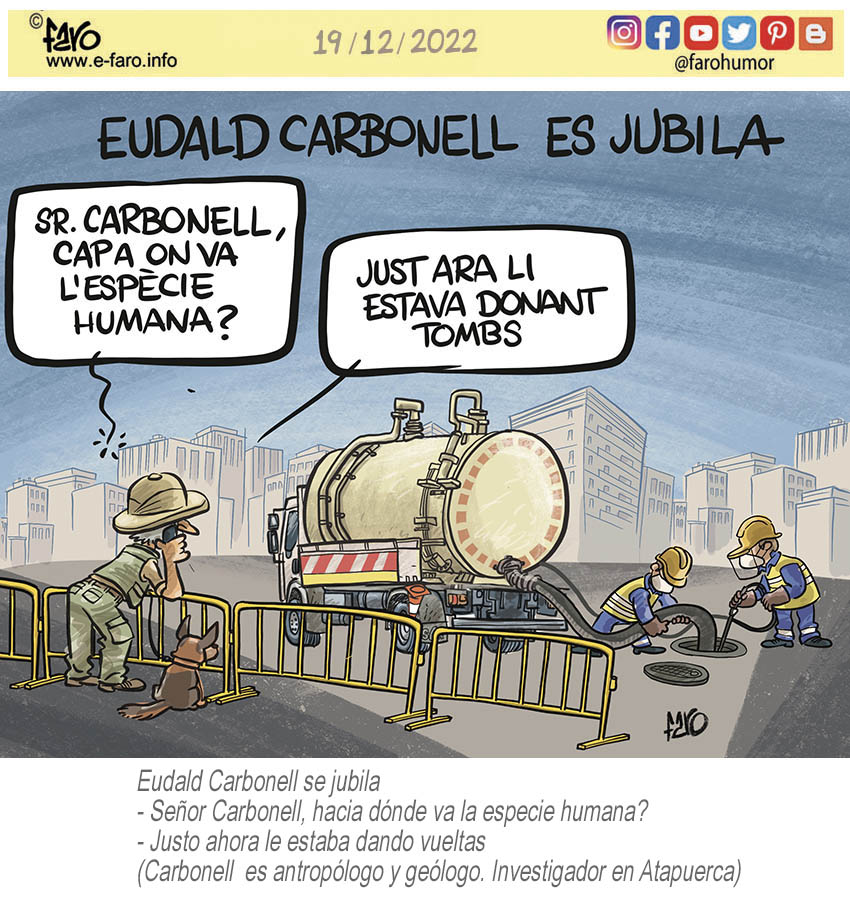 La #GuerraEnUcrania🇺🇦, #Rusia, #COVID19 #GolpeDeEstadoJudicial y más cosas en viñetas, 22.12.2022. Cierro hilo con fos grandes que se jubilan: #Serrat y #Carbonell. Por <a href="/eulogiamerle/">eulogia</a> y <a href="/Farohumor/">Andrés Faro</a>.