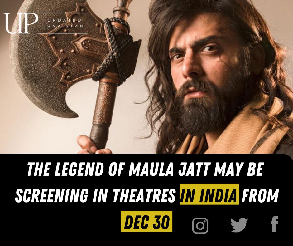 UpdatedPakistan's tweet photo. Legend of Maula Pakistan's highest grossing movie of all time is expected to release in cinemas across indian punjab on Dec 30
#maulajutt #movie https://t.co/Du0duxbwwJ