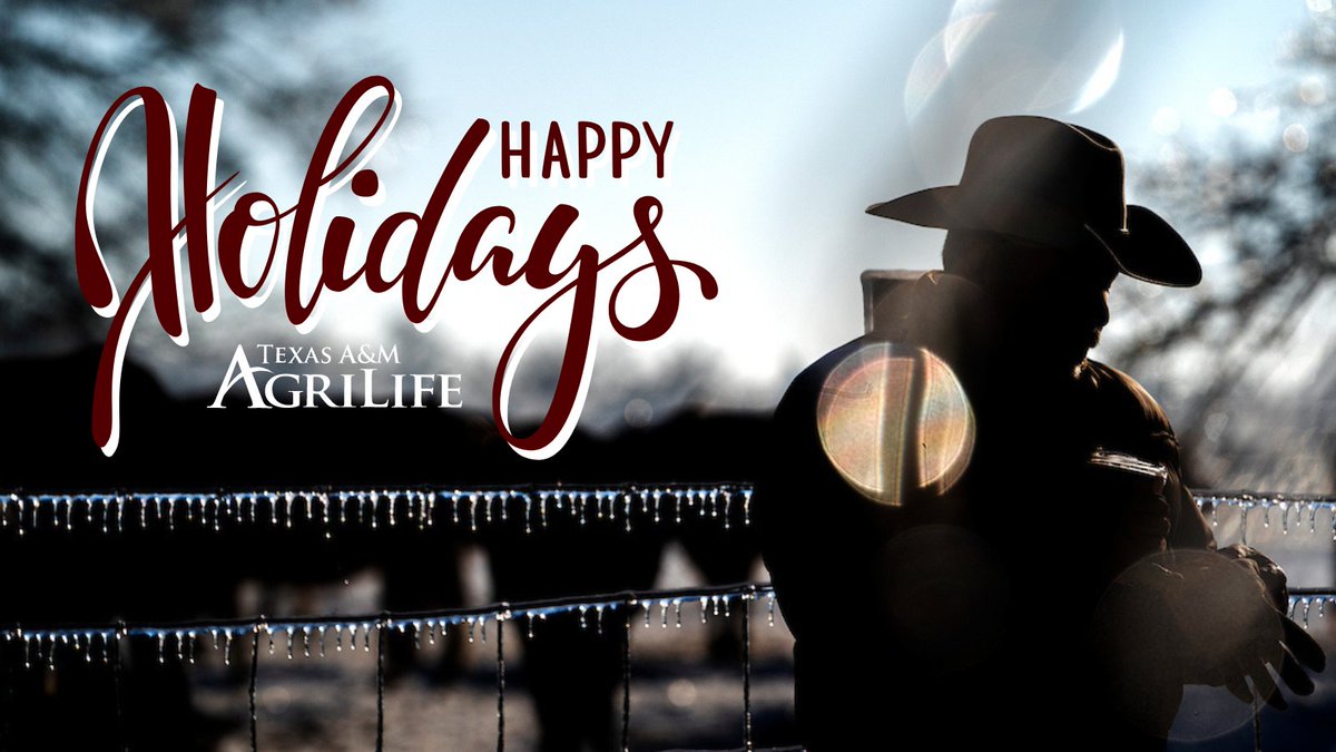 The holiday season is upon us—it’s time for rest, renewal and new beginnings! We hope you take the time to celebrate being together with those you love and hold dear. Happy holidays from your friends at AgriLife!