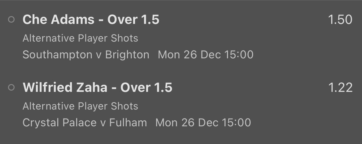DiscreteTipster's tweet photo. ๐ Monday 26th December.
๐ DOUBLE: 1.83 (Bet365) - 2.5 Units.
๐ #BoxingDayBets https://t.co/jHMTAf7PmQ