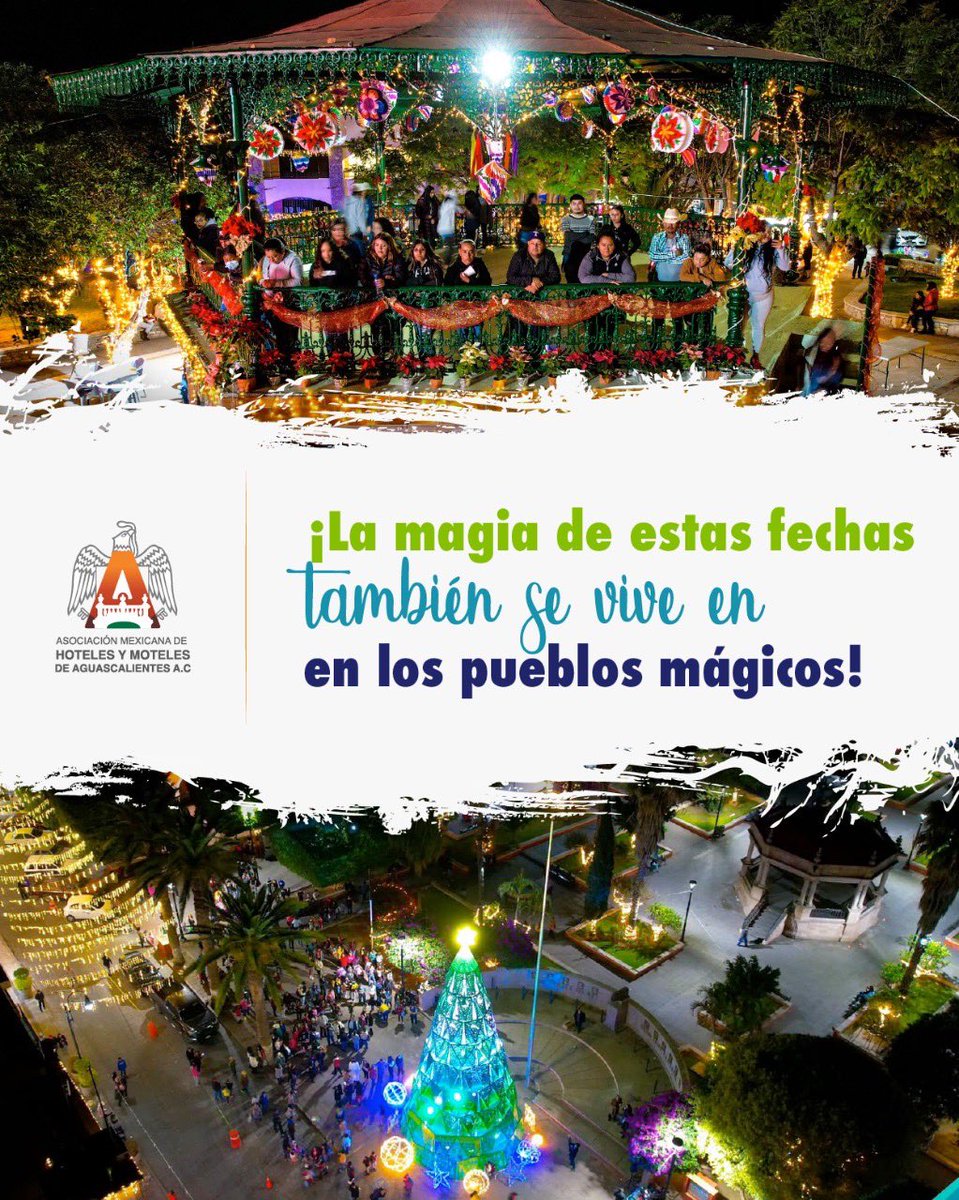 AMHYM_ags's tweet photo. Esta temporada la magia de la Navidad también se vive en los pueblos mágicos de #Aguascalientes, visítalos todos‼️‼️ https://t.co/GUo6r04ndz