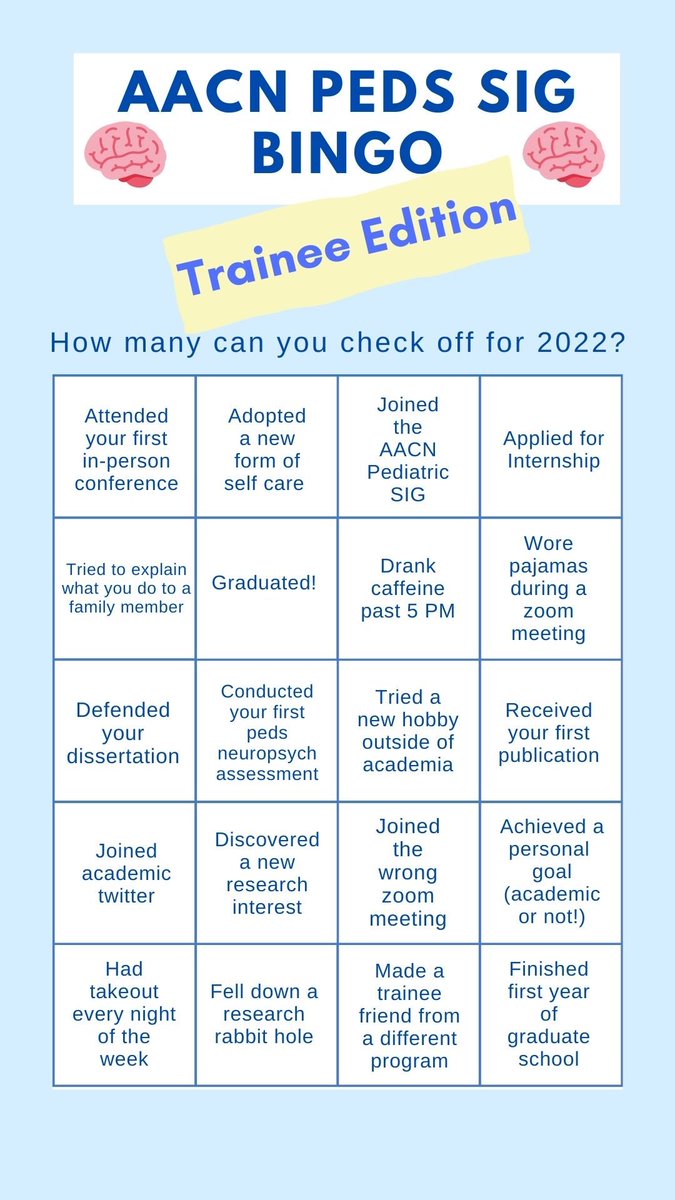 Who can get bingo?? Share yours in the replies or QTs! #NeuropsychTwitter