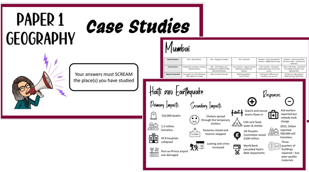 HelenPipe_1's tweet photo. πππA productive afternoon creating a case study booklet to support pupils in memorising the facts they need for Paper 1. #edexcelb #geography #geographyteachers #knowledgerecall #lowstakes #quizzes #casestudies πππ https://t.co/RntzvSxhpT