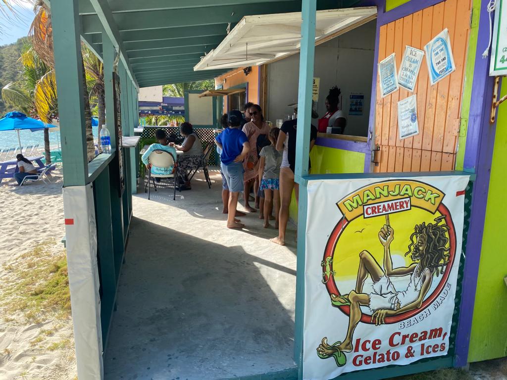 ManJackCreamery's tweet photo. White Bay, Jost Van Dyke...we are BACK and ready to SERVE up some SMILES.

#MANJACKBVI https://t.co/L3Y1A6nqB8
