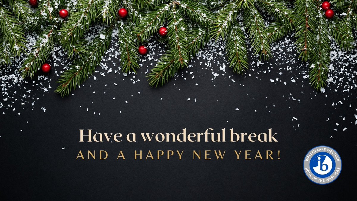 Have a restful break <a href="/WLWWARRIORS/">Walled Lake Western</a>!