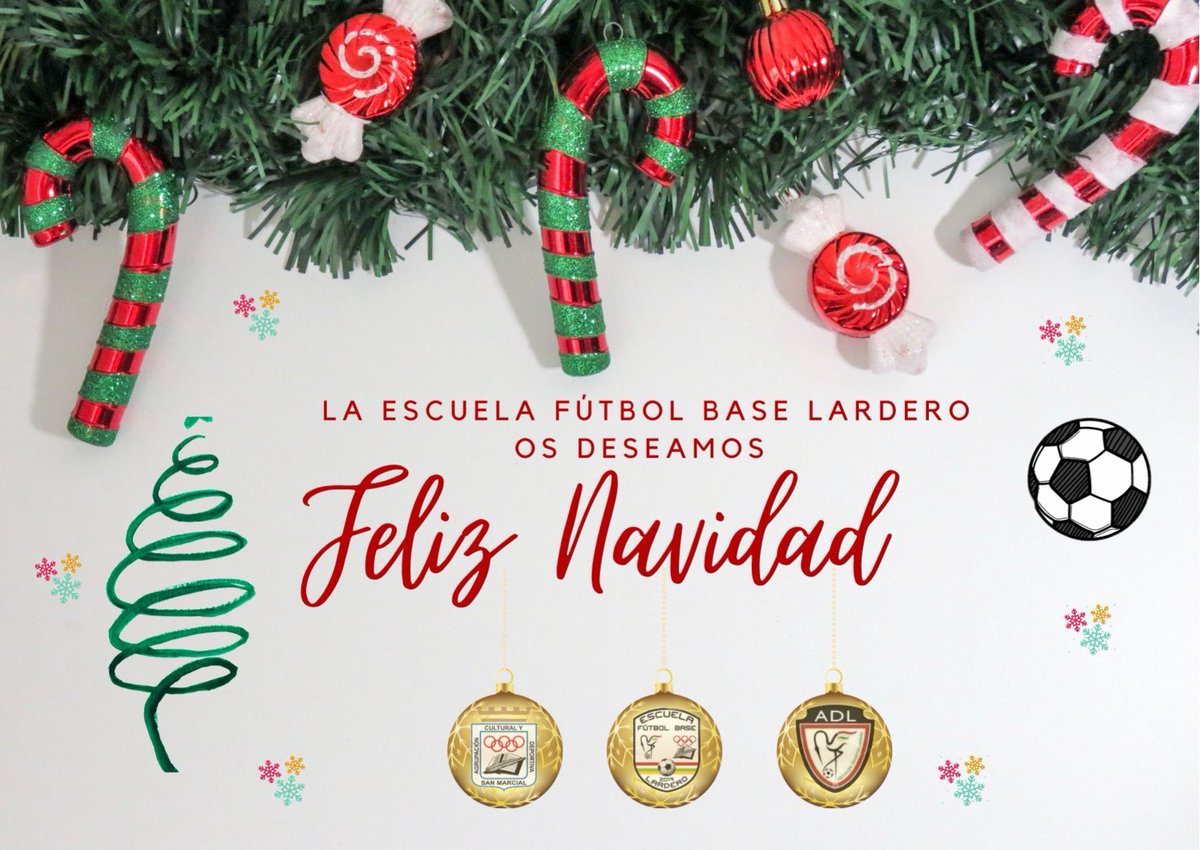 🌟🌟Navidad 🌟🌟
Desde la Escuela Fútbol Base Lardero os queremos desear una feliz navidad, esperamos que disfrutéis de vuestras familias y lo paséis en grande. Nos vemos a la vuelta 🫂🫂🫂