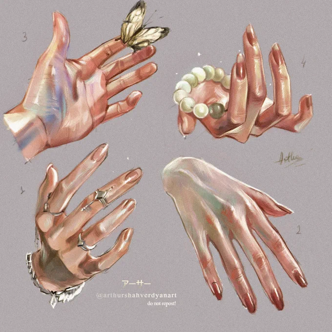 Some hand studies to scare Ai artists  