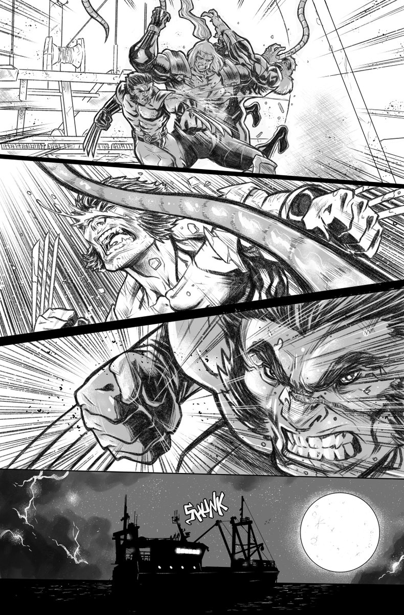 SellaresFerran's tweet photo. REPOST! Some Old Test Pages. #testpages #comic #comicusa #marvel #wolverine #sabretooth #csp https://t.co/a3J5EI2HhF