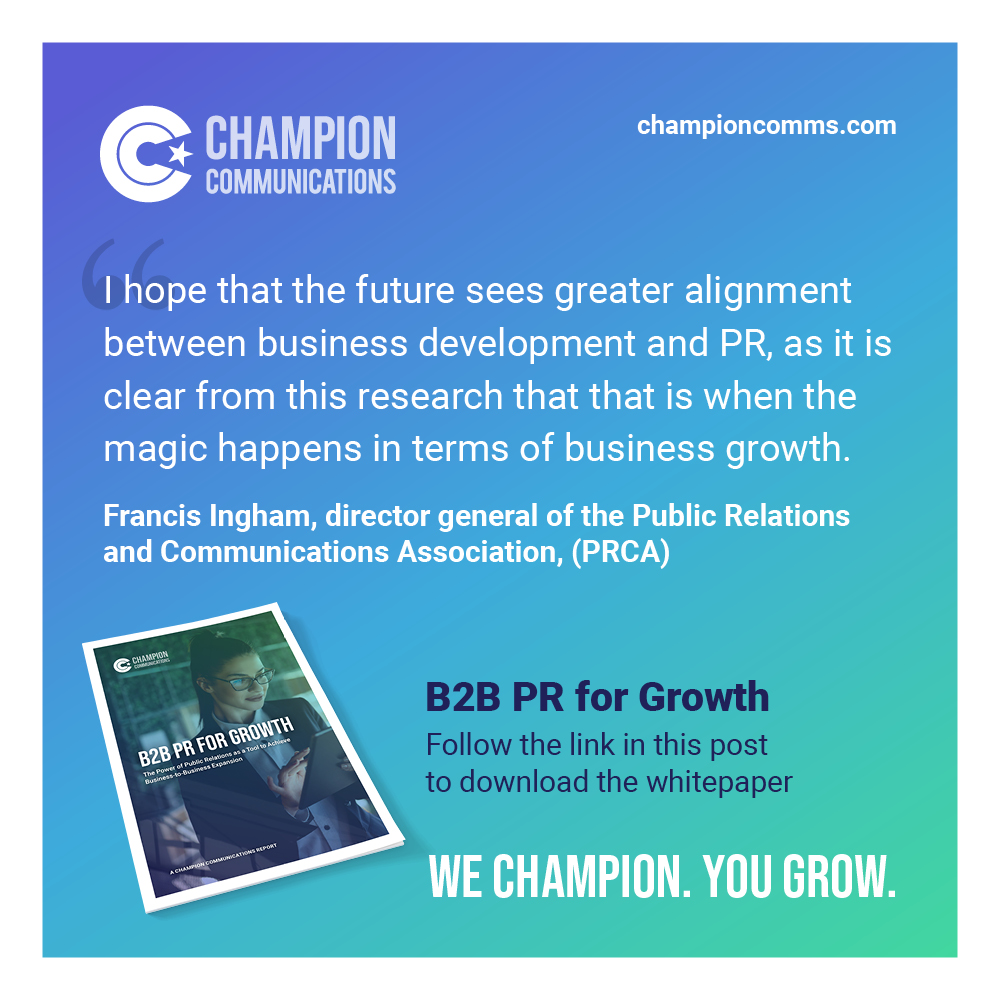 Champion Communications: We Champion. You Grow. tweet media