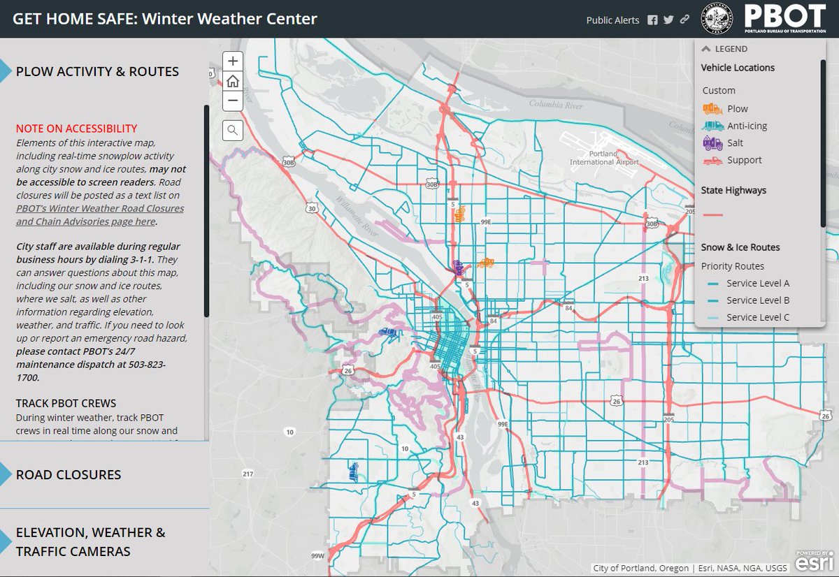 Portland Bureau of Transportation (@pbotinfo) on Twitter photo PBOT's essential workers are in 24-hour operations in preparation for the ice storm. Help keep our streets safe by avoiding travel Thursday night and all day Friday. Watch crews respond in real-time via our Winter Weather Center instead! winterreadypdx.com #pdxtraffic #orwx PBOT's essential workers are in 24-hour operations in preparation for the ice storm. Help keep our streets safe by avoiding travel Thursday night and all day Friday. Watch crews respond in real-time via our Winter Weather Center instead! winterreadypdx.com #pdxtraffic #orwx