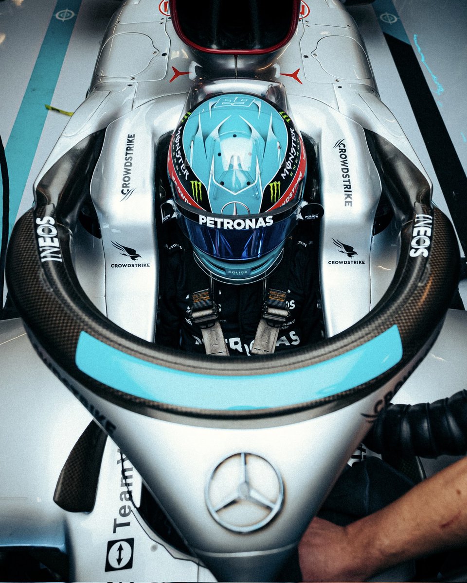 The Mercedes W14 has been fired up for the first time.