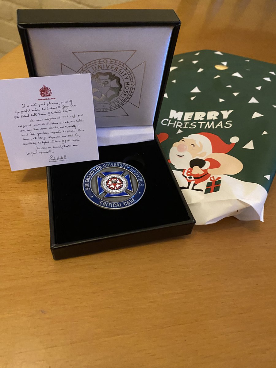 Thoughtful gift of St George’s cross replica by critical care. #MDTworking #neuroicu #