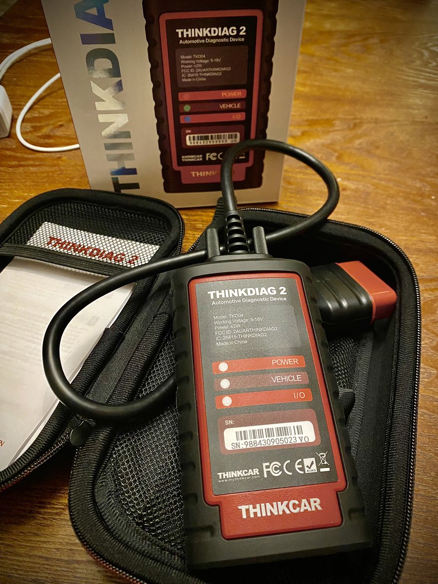 Collision_Nick's tweet photo. Using this thinkdiag 2 from thinkcar to do some quick pre and post scanning. I haven’t used all the functions yet but working on seeing what all it will do!! Yearly subscriptions on this thing are reasonable too 👍🏻 #autorepair  #carrepair #collision https://t.co/z4JPXI9s7B