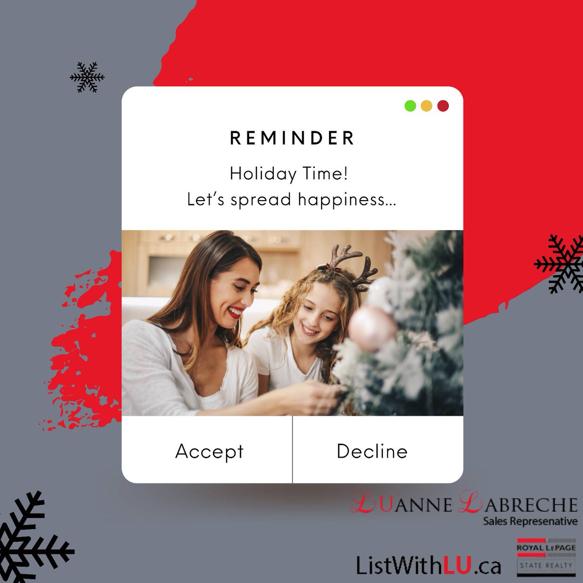 listwithLU's tweet image. 🎄🎅🎁⭐👨‍👩‍👧‍👦

#HolidayCheer #Christmas #listwithLU #LUtoView #LUanneLabreche #sellingahouse #buyingahome #ReferralsWelcome #HamiltonRealEstate #NiagaraRealEstate #HaldimandRealEstate #Hamilton #HamOnt #Niagara #Haldimand