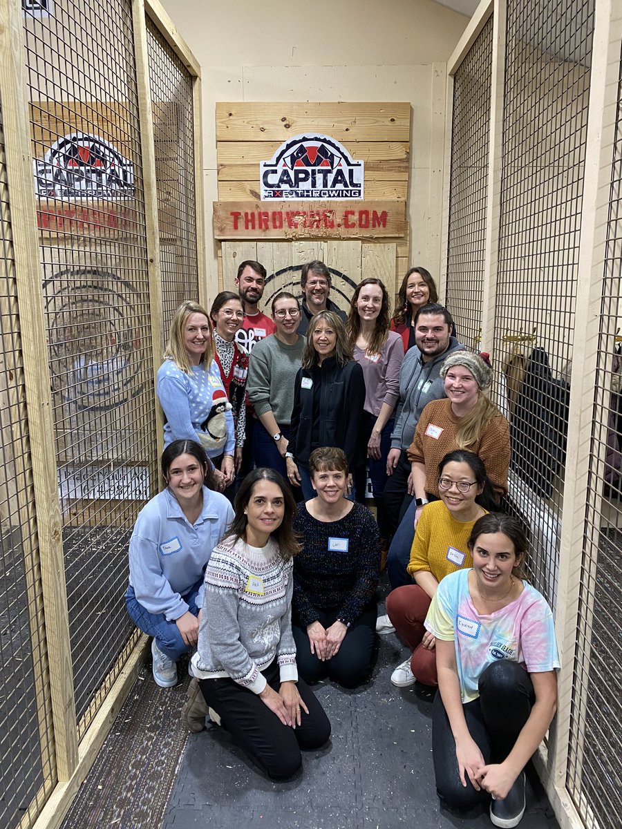 McPopLab_OSU's tweet image. So much fun last night axe throwing at our McPop Lab holiday outing!! 🪓 We are so grateful to be able to work (and have fun) with such a wonderful group of people. Happy holidays to all! 🎄🎁❄️⛄️