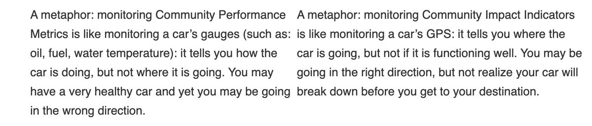 Reading about community health metrics in a fascination article by the World Bank. I fond this explanation compelling