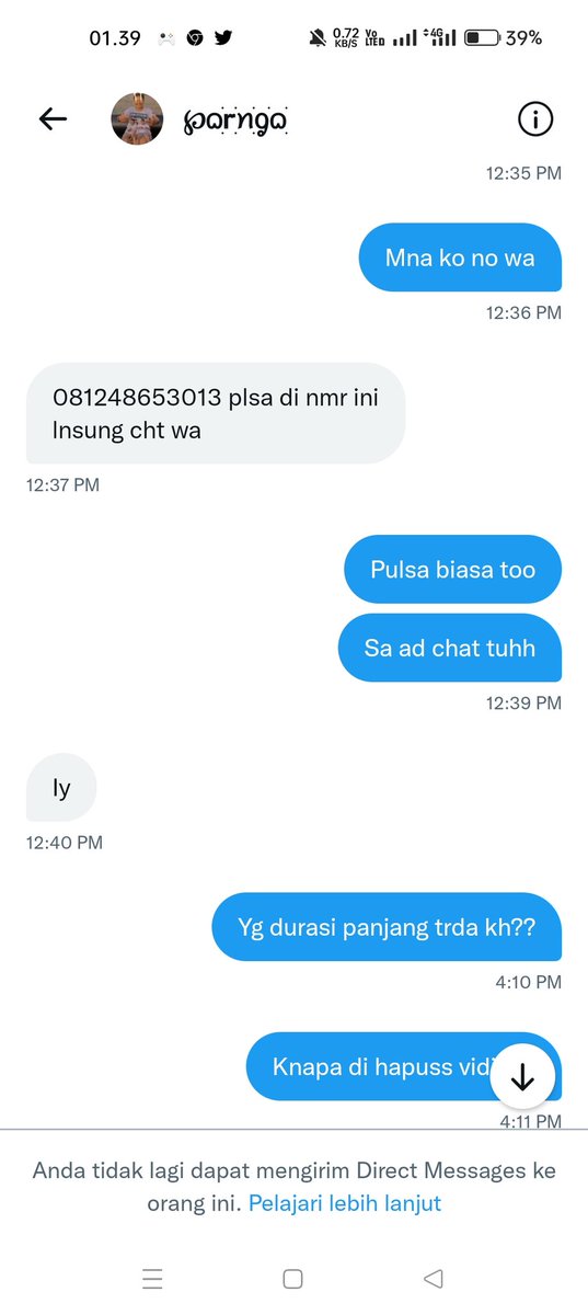 IbuLisa3's tweet photo. Bagus ee main blokir🐶 https://t.co/m6lOwQPQ3m