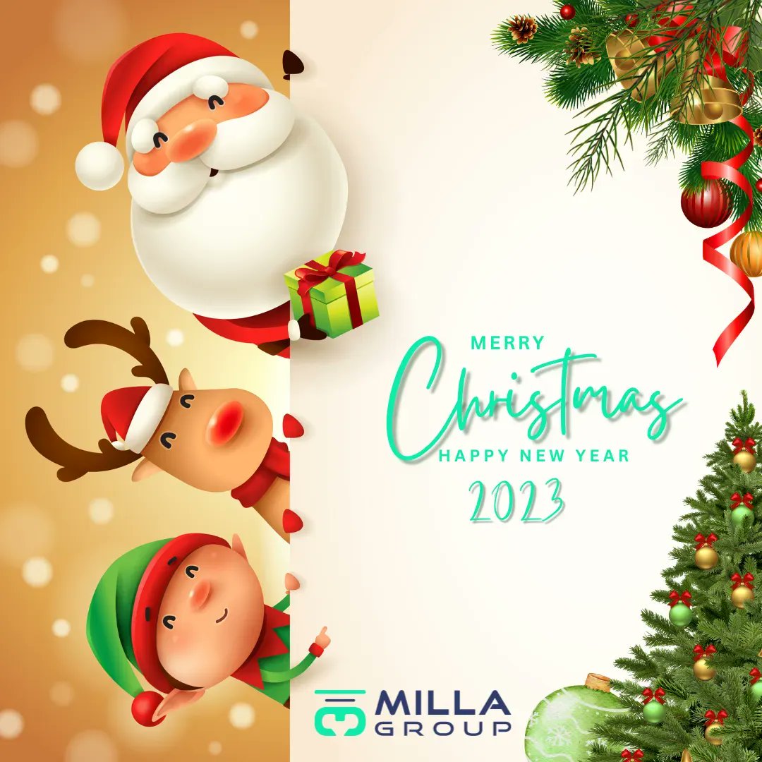 Toutes les équipes de MILLA vous souhaitent une belle fin d'année et de belles fêtes, reposantes et ressourçantes... 
De l'amour, de l'amitié, de la joie, des gens heureux, pour un Noël des plus chaleureux 🎄 🎁 

#HAPPYCHRISTMAS