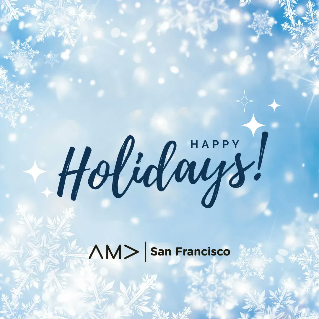 Happy Holidays from all of us at #AMASanFrancisco!☃️ ❄️