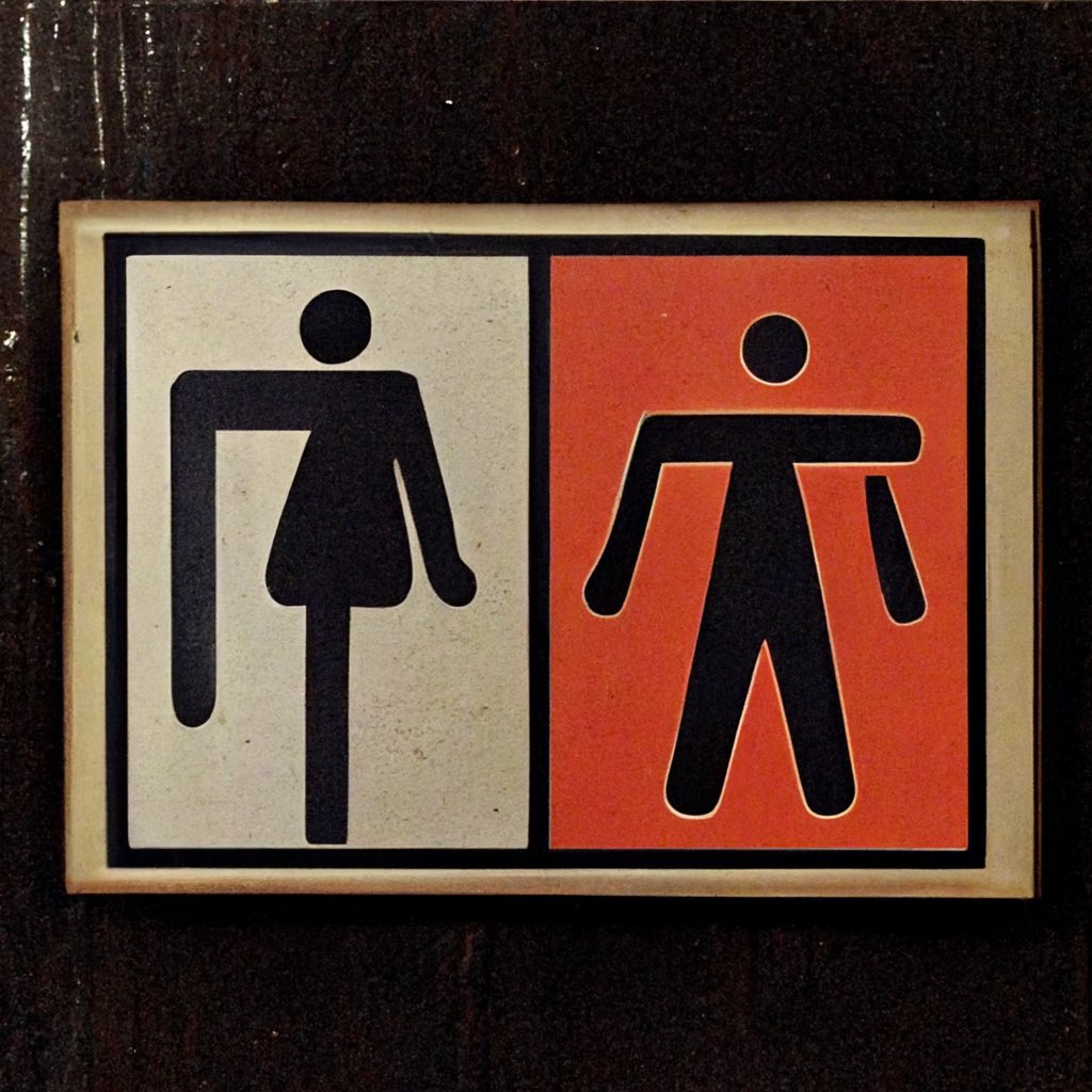 Herbie_Fun's tweet image. I started out jokingly with a @midjourney prompt for a #restroomsign to see how the #AI would respond.  Thousands of reiterations later, there have been straightforward, unsettling, humorous, mind-bendingly smart and utterly insane responses.  Please follow me on DA for updates.
