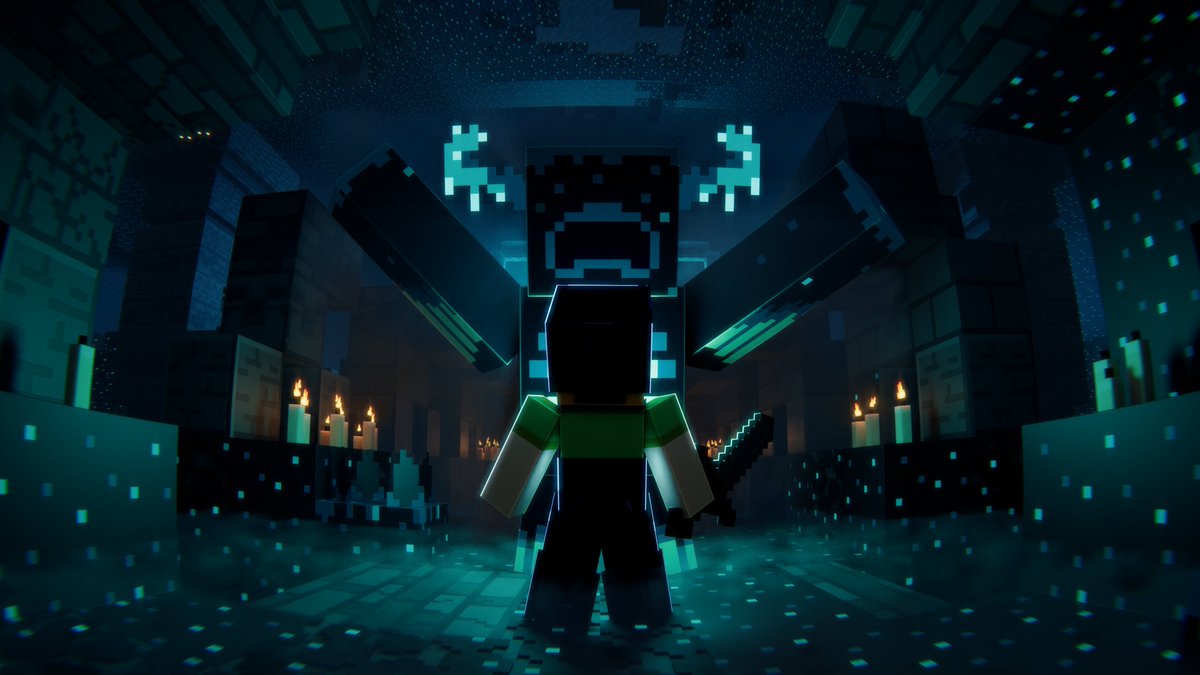 Don't venture into the deep dark alone...

New video coming soon.
#Minecraft #Blender3d #Barebones #DeepDark #minecraftart