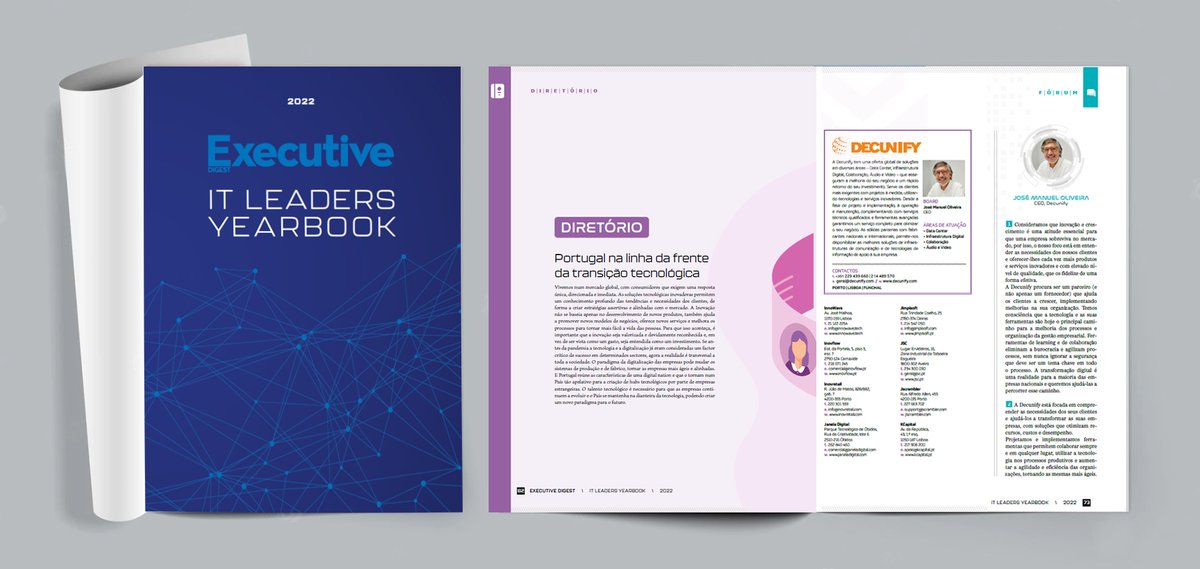 decunify's tweet image. Anuário de Tecnologia da revista Executive Digest com participação DECUNIFY, SA.