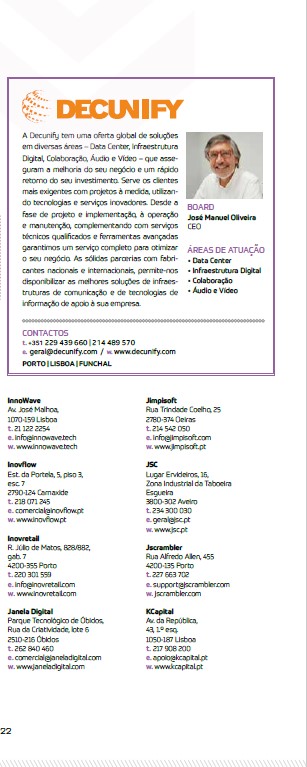 decunify's tweet image. Anuário de Tecnologia da revista Executive Digest com participação DECUNIFY, SA.