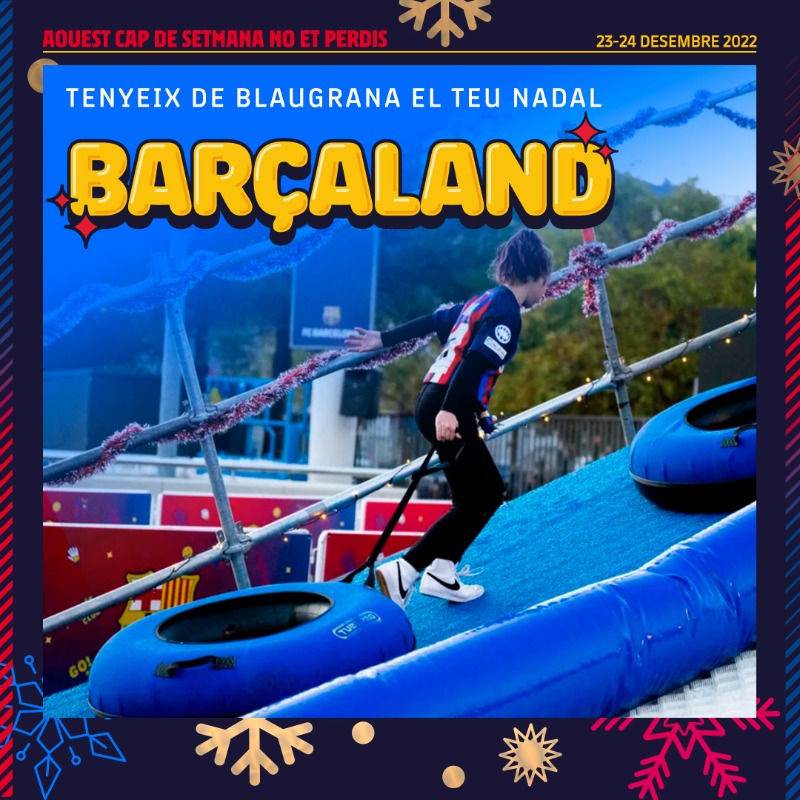 FCBarcelona_cat's tweet photo. Nadal blaugrana 🎁🎄🎅