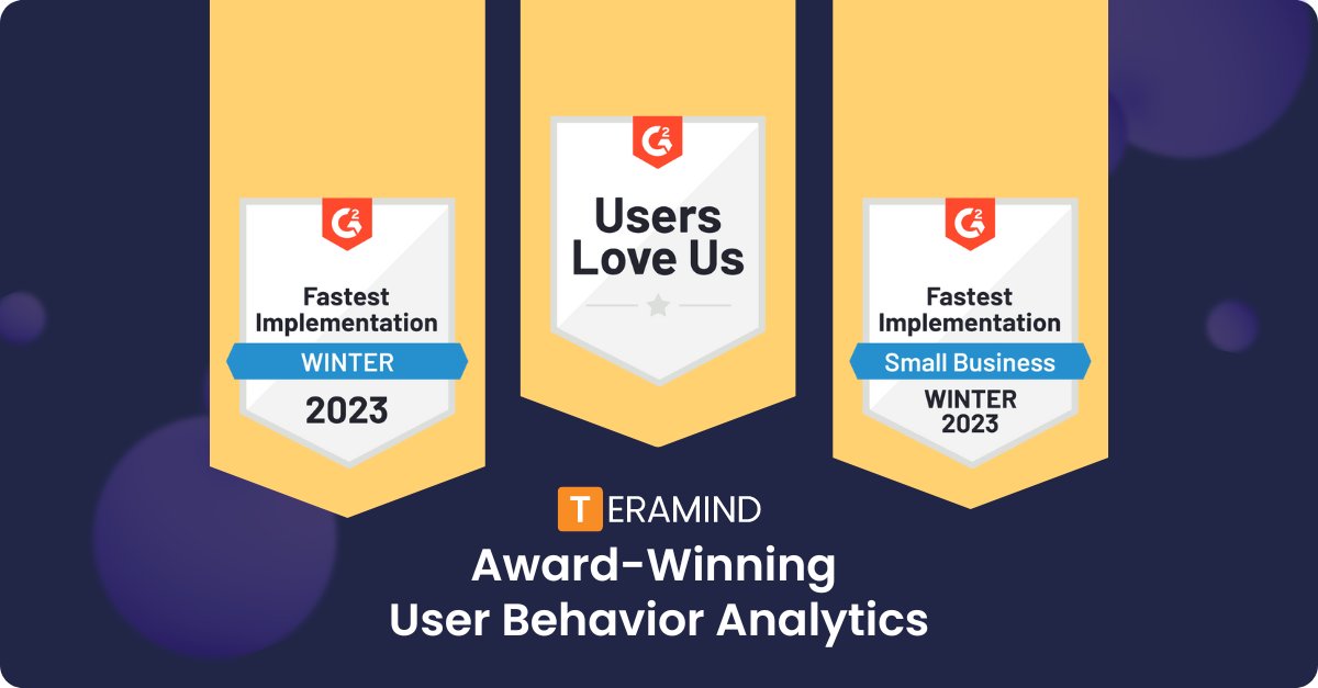 teramindco's tweet image. Teramind is award-winning yet again, thanks to @G2! Get the #UserBehaviorAnalytics with the fastest implementation that users love!
Check out what customers think at hubs.ly/Q01wrgn_0
