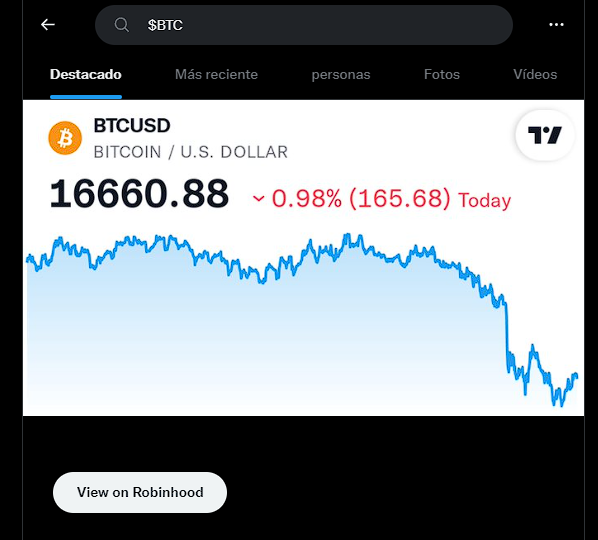 CryptoFuturo1's tweet photo. 🆕Twitter añade índices de precios de #BTC  y #ETH  a su función de búsqueda 🔥

#ElonMusk $BTC https://t.co/s1mLUApdtY