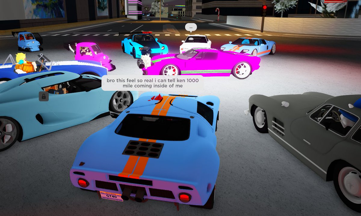 on Twitter "only in Driving empire car meet"