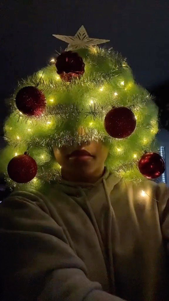 instagram's tweet photo. “Christmas tree Afro” 🎄 = 12/10  
 
🎥: Justice Jackson

https://t.co/QU0TL273fY https://t.co/KkwG8I6FVt