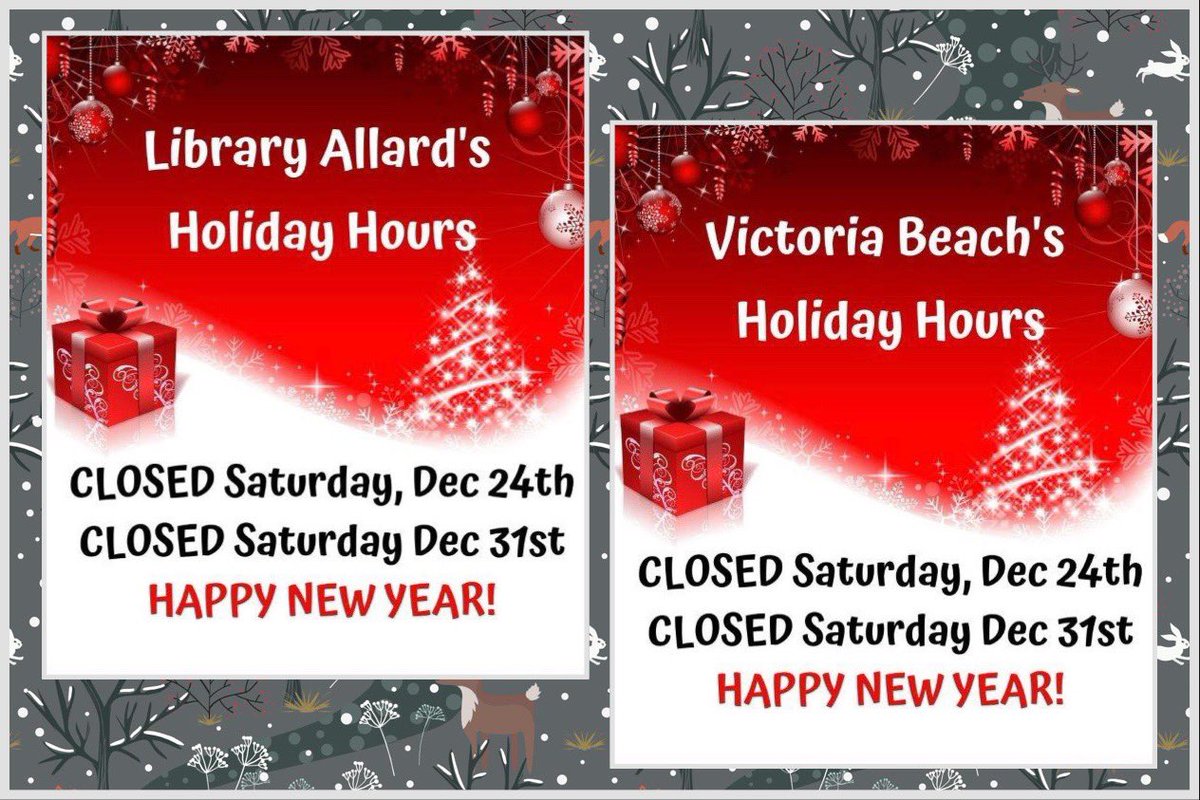 AllardLibrary's tweet image. Happy holidays everyone!🎄☃️❄️
