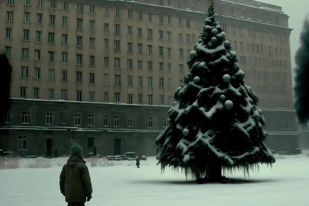 sovietvisuals's tweet image. AI-generated scenes from the film Home Alone, reimagined as if it took place in the Soviet Union 

via r/midjourney